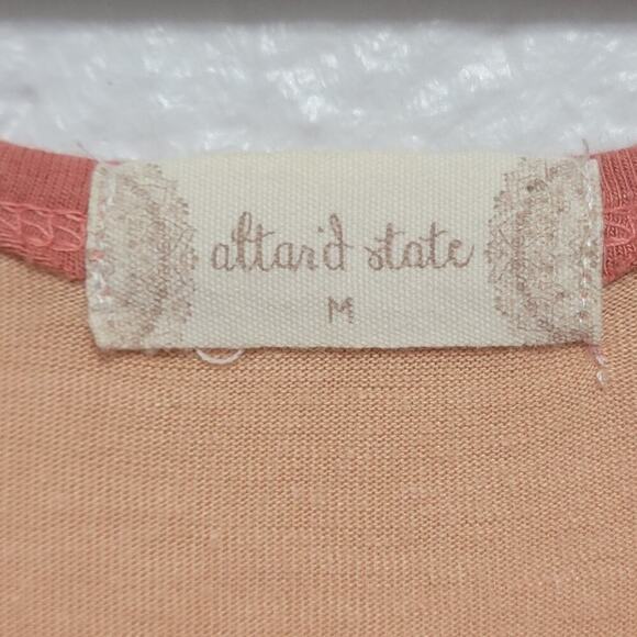 Altar'd State Wild Flower Motel Top Ruffle Sleeve Prairiecore Festival Med 600 - Picture 3 of 14